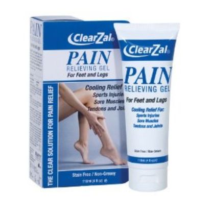 Clearzal Pain Relieving Gel For Foot And Legs x 118ml