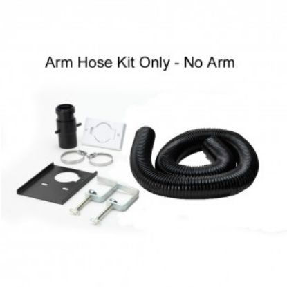 Dust Extraction Unit White Arm Kit With Funnel Nozzle, Led Ring Light And Dc Power