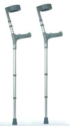 Crutches Ergonomic Handle Adult Extra Long Double Adjustable