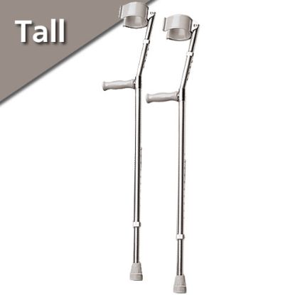 Crutches Elbow Adult Double Adjustable Extra Long Standard Handgrip