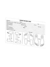 Records Cards Patient (Podiatry) White x 100