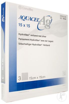 Aquacel Hydrofiber Wound Dressing 15cm x 15cm x 5