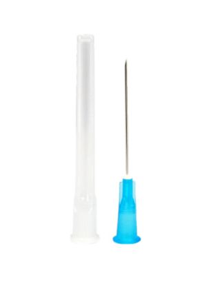 Needle Microlance (Hypodermic) Regular Bevel Blue 23g 1.25" 30mm (Disposable Sterile Single Use) x 100