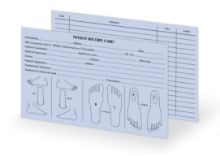 Records Cards Patient (Podiatry) Blue 8" x 5" x 100