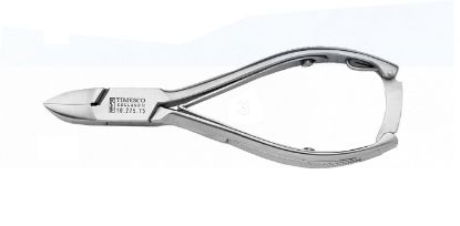 Nail Cutter (14cm) Curved Double Spring & Lock Diamond Handle