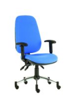 Chair Quasar Deluxe Consultation Adjustable Arms Inter/Vene Anti-Bacterial Upholstery Green