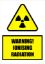 Sign - Warning Ionising Raditation (Laminated)