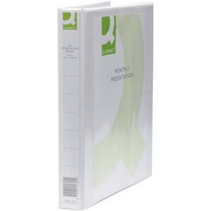 Ring Binder (Q-Connect) Presentation 4D 25mm A4 White x 6