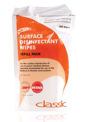 Wipes Surface Disinfectant (Unodent) Refill (Lemon Aroma) x 100