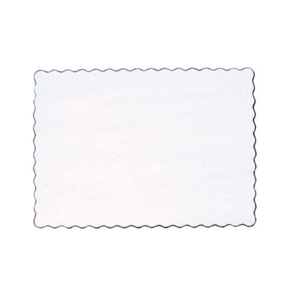 Placemats White Scalloped Edge x 1000