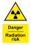 Sign - Radiation (With Symbol) A4 Portrait Laminated