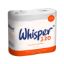 Toilet Roll Whisper 2-Ply Pure White (320 Sheets) x 36