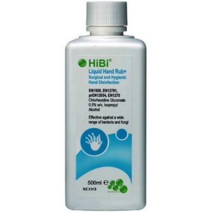 Hibi Liquid Hand Rub+ (Chlorhexidine) 500mls