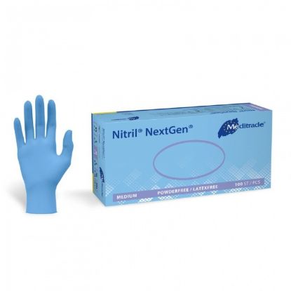 GLOVE NITRILE (NEXT GEN) BLUE POWDER FREE X 100 (VARIOUS SIZES AVAILABLE)