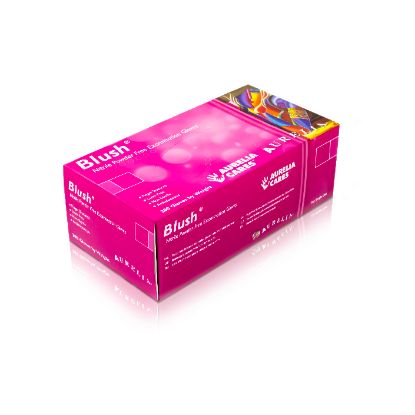 Blush P/F Nitrile Gloves - Pink x 200