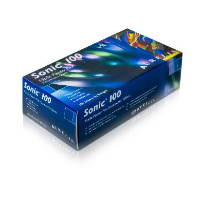 Sonic P/F Nitrile Gloves - Blue x 100