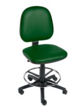 Chair Operator Footring & Five Castor Base Green