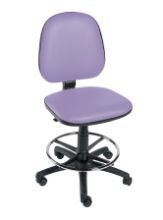 Chair Operator (Sunflower) Footring & Five Castor Base Lilac