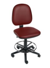 Chair Operator (Sunflower) Footring & Five Castor Base Red Wine