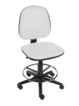 Chair Operator (Sunflower) Footring & Five Castor Base White