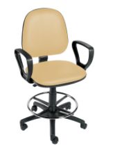 Chair Operator (Sunflower) Footring,Arms And 5 Castor Base Beige