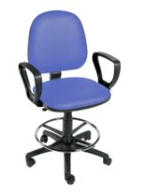 Chair Operator (Sunflower) Footring,Arms, Castor Base Mid Blue