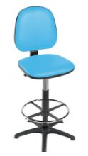 Chair Operator (Sunflower) High Level With Footring Sky Blue