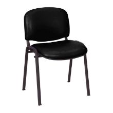 Chair Galaxy Visitor No Arms Vinyl Anti-Bacterial Upholstery Black