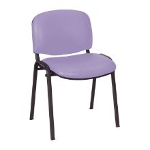Chair Galaxy Visitor No Arms Vinyl Anti-Bacterial Upholstery Lilac