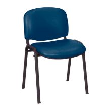Chair Galaxy Visitor No Arms Vinyl Anti-Bacterial Upholstery Navy