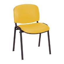 Chair Galaxy Visitor No Arms Vinyl Anti-Bacterial Upholstery Primrose