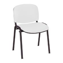 Chair Galaxy Visitor No Arms Vinyl Anti-Bacterial Upholstery White