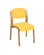 Chair Aurora Visitor No Arms Vinyl Anti-Bacterial Upholstery Primrose