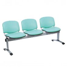 Chair Visitor Venus Modular 3 Seat Vinyl Anti-Bacterial Upholstery Mint